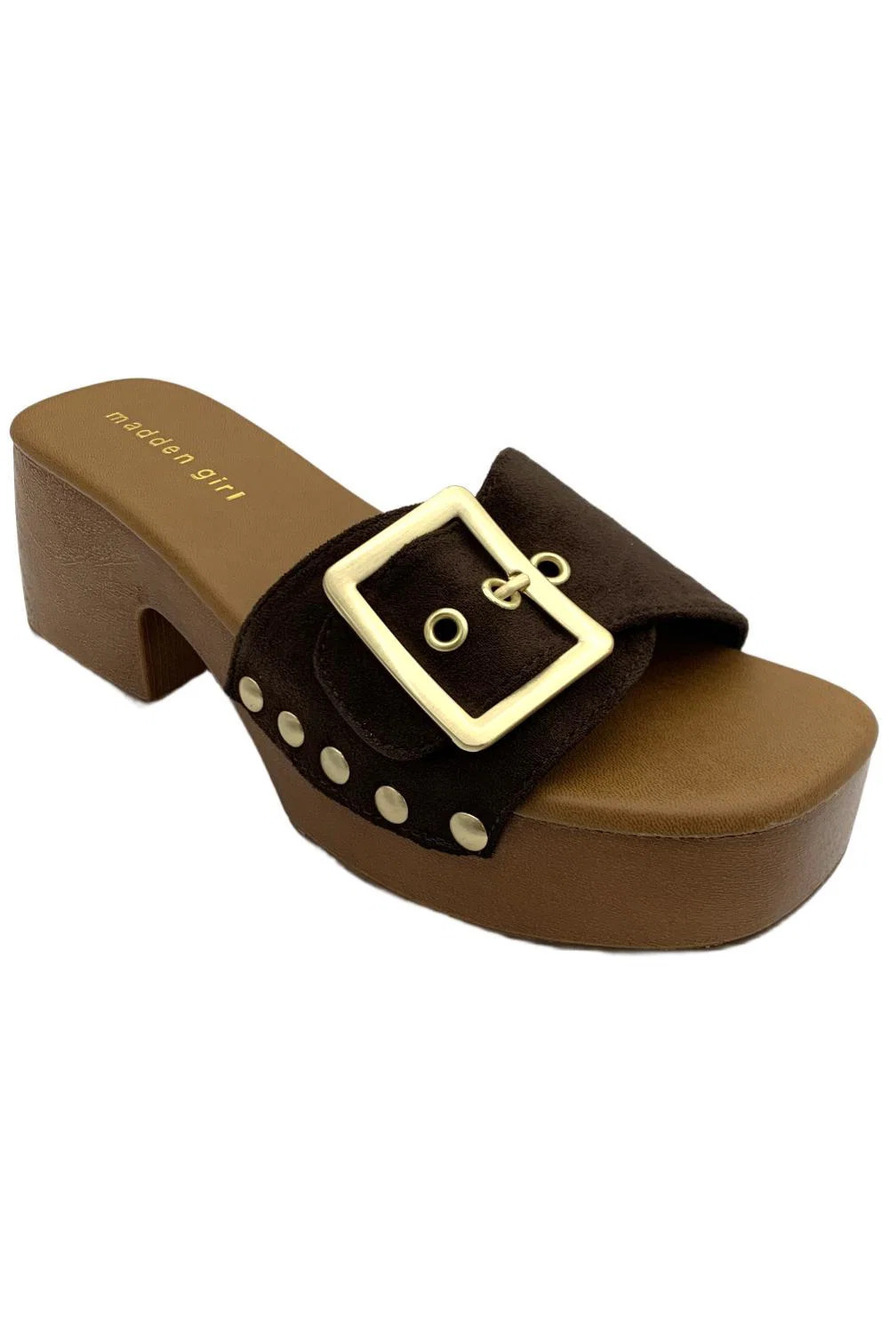 Madden Girl Women's Woodland Sandals Dark Brown - Medium